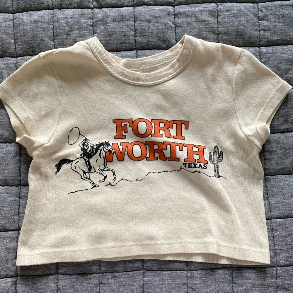 BRANDY MELVILLE fort worth cropped shirt